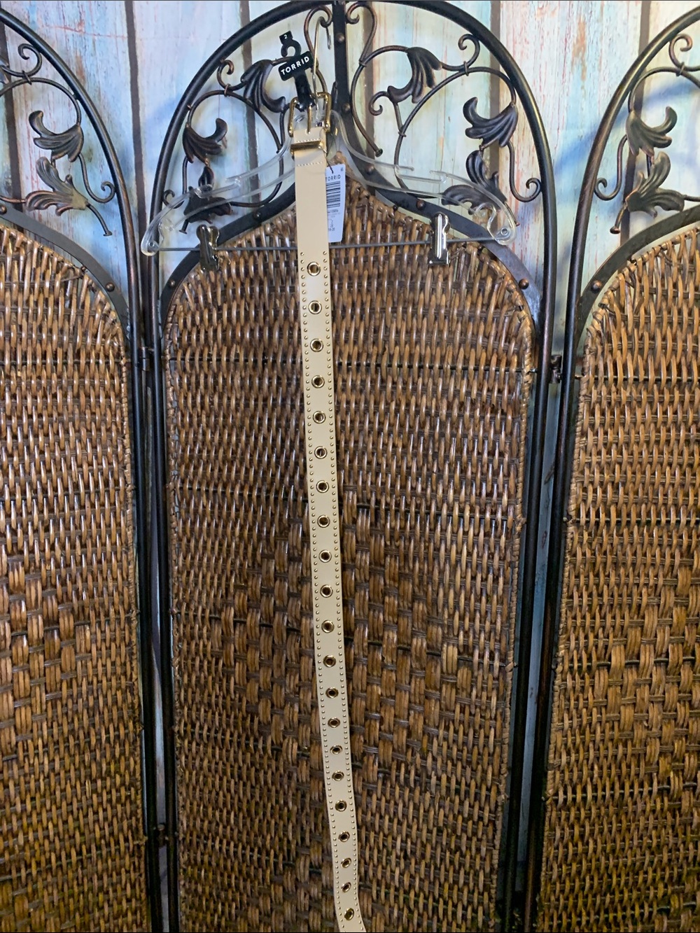NWT Torrid Beige Studded Belt Size 2X